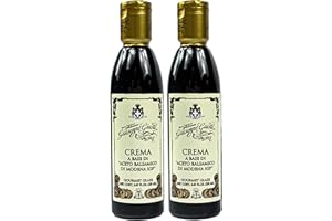 Giuseppe Giusti - Lot de 2 flacons d'acéto Balsamico di Modena IGP de 250 ml - Vinaigre balsamique traditionnel italien