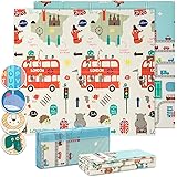 Babify Tappeto Gioco Bambini Pieghevole, Tappeto Neonato Morbido Senza BPA, Tappeto Neonato Gattonamento Antiscivolo, Tappeto