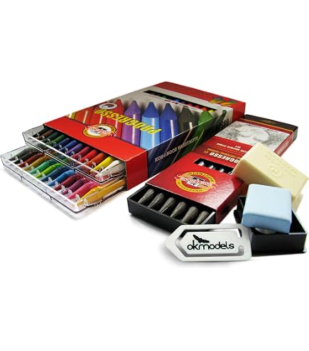 I-NOOR PROGRESSO Wasserlöslicher Bleistift 4B – Für Aquarelleffekte & Zeichnungen | Lackiert Für Längere Haltbarkeit