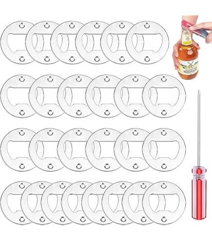 25 Stuks Doe-het-zelf Flesopener-inzetsets, Roestvrije Inzetstukken 50 Schroeven Schroevendraaier Metaal Bier Hardware Onderdelen Accessoires Voor Harsvorm 25 Stuks Doe-het-zelf Flesopener-inzetsets, Roestvrije Inzetstukken 50 Schroeven Schroevendraaier Metaal Bier Hardware Onderdelen Accessoires Voor Harsvorm