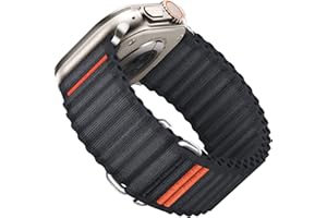 Suitisbest Sport Band Compatible for Apple Watch Ultra 3/2/1 Straps 49mm 46mm 45mm 44mm 42mm 40mm 41mm 38mm Men, Stretchy Nylon Loop with S-Hook for iWatch SE3 Series 11 10 9 8 7 6 5 4