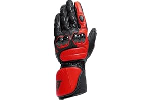 DAINESE - Impeto Gloves, Guanti da Moto in Pelle con Protezioni sulle Nocche, Compatibilità Touch Screen, Guanti Moto Unisex, da Uomo o Donna