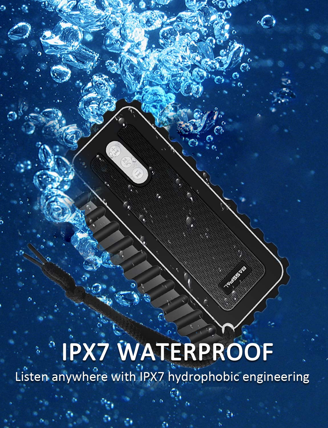 BassPal-Enceinte-Bluetooth-tanche-IPX7-Enceinte-Portable-10W-Son-Stro-Basse-Riche-12-Heures-dautonomie-en-Lecture-Micro-Intgr-et-Haut-Parleur-sans-Fil-Extrieur-pour-Piscine-Douche-Radio