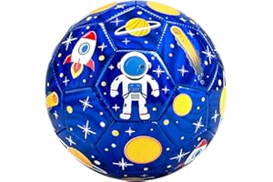 INPODAK Ballon de Football pour Enfants Taille 3, Football pour Tout-Petits Agés de 2 à 6 Ans, Dinosaure Ballon avec Pompe, Petit Ballons pour Jardin, Pelouse, Cadeau pour Garçons et Filles