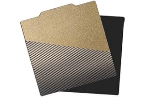 AJOYIB Teksturowana płyta grzewcza PEI i gładkie PET (wzór włókna węglowego), elastyczna płyta grzewcza, kompatybilna z CR-10, CR-10S Artillery Sidewinder X1 X2