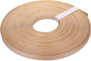 Yarlung 1.9cm x 76.2m Roll Birch Plywood Edge Banding, Preglued Real Wood Veneer Edging, Iron on with Hot Melt Adhesive, Flexible Wood Tape Sanded to Perfection for Furniture Restoration