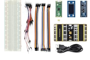 IBest for Raspberry Pi Pico Evaluation Kit B Include Raspberry Pi Pico with Pre-Soldered Header,Waveshare 1.14inch Color LCD,10DOF IMU Sensor,Dual GPIO Expander