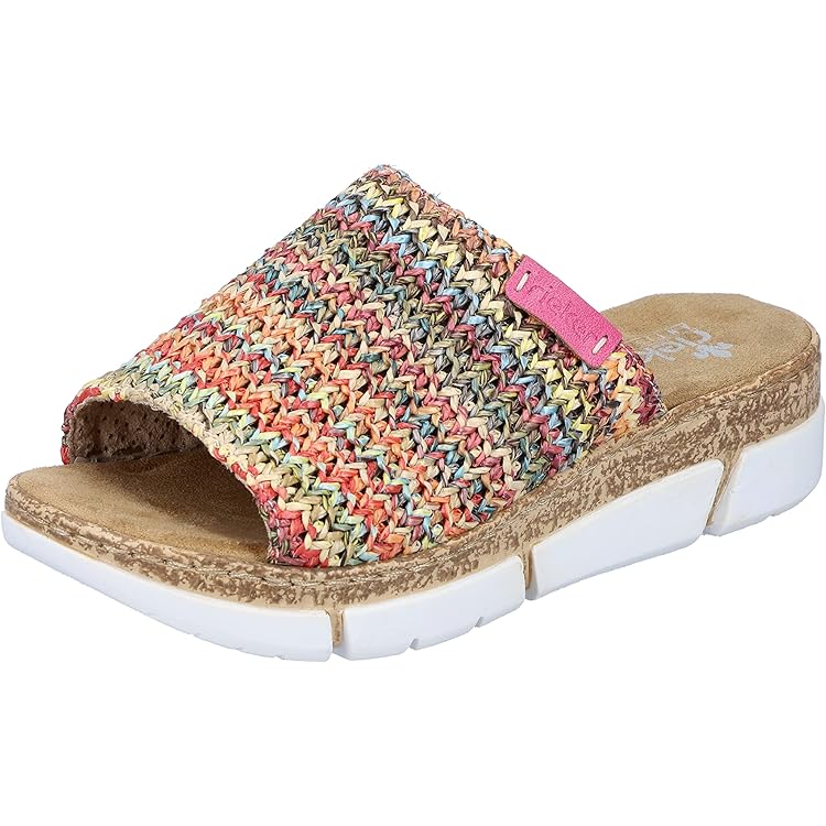 Rieker Damesslippers 62905, damesslippers, blauw 14, 40 EU Smal