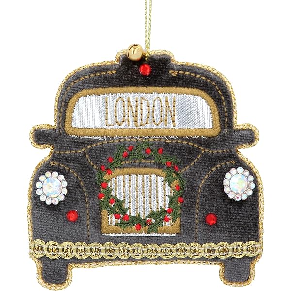 Black taxi christmas decoration Clearance