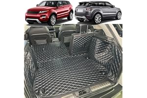 7DEEKEI Boot Liner Compatible with Range Rover Evoque [L538] 2011-2019 (and Rear Left and Right Side Panels) Cargo Mats Dog Friendly
