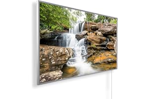 Könighaus 1000W Infrarotheizung mit Bild in HD Qualität - Energiesparend - TÜV SÜD + 5 Jahre Garantie - Doppelter Überhitzungsschutz - Infrarot Wandheizung - Motiv: 11. Wasserfall
