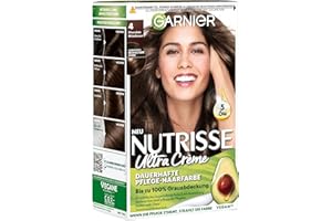 Garnier Nutrisse Creme Farba do Włosów, 4 Czekoladowy Średni Brąz, 160 g