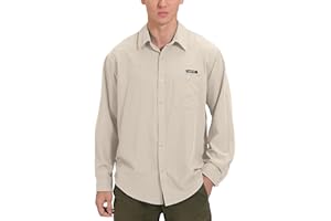 Little Donkey Andy Męska koszulka z długim rękawem UPF 50, ochrona przed promieniowaniem UV, oddychająca, szybkoschnąca