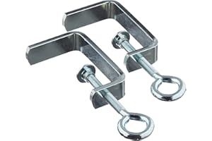 Giussani Rapid mor058aq Set 2 pz. Morsetto Professionale Multiuso Pesante da Banco in Acciaio Zincato,Apertura 80 mm