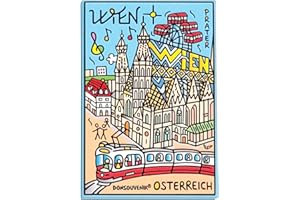 DONSOUVENIR Magnete Vienna, Austria. CALAMITA da FRIGO Modello: Sankt Stephan E Noria Prater