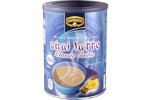 Thé au lait Krüger Chai Latte Classic India Vanille-Cannelle, Thé en poudre, Thé instantané, 450 g, 18 portions, 8971