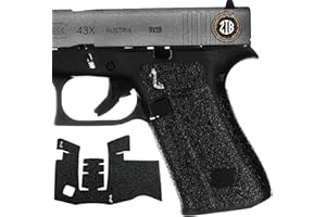 ZIB GRIPS selbstklebendes schwarzes Gummi-Griffband passend für Glock 43x und 48 – Zib Grips für Glock 43x und 48 Zubehör, für Glock 43x Griff, für Glock 48 Griff, G43x Zubehör, für ultimativen Komfor