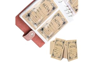 Wbgraceful 100Pcs Seed Packets Envelopes, Resealable Self-Sealing Seed Storage Organizers Seed Saving Envelopes, Garden Seed Bags Seed Storage Envelope for Vegetable, Grid Seed Collection Book(Pink)