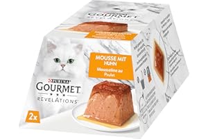 Gourmet Revelations Mousse, Katzenfutter nass, mit Huhn, 24er Pack (24 x 57 g)