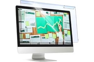 VINTEZ Blue Light Screen Protector Compatible With iMac 27 Inch (2012-2020) – Anti-UV Blue Light Blocking Film for Desktop PC, Eye Protection Filter, 24.1" x 15.1"