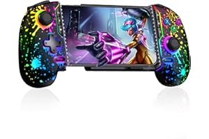 HELLCOOL Controlador móvil de juegos para iPhone y Android, controlador de teléfono para Xbox/Steam/GeForce Now/MFi Apple Arcade/Roblox, controlador de juego de teléfono inalámbrico con joystick de