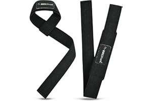 BULLSHARK BULL Shark Lifting Straps for Weightlifting, Bodybuilding, Powerlifting, Strength Training & Deadlifts - Padded Neoprene, Cotton, Adjustable for Men & Women - Premium Wrist Support for Grip Strength