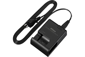 Nikon MH-25a, Caricabatteria per Batterie agli Ioni di Litio Nikon EN-EL15, Prodotto Originale, Nero