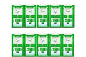 YUNJYI'S Ensemble de 10 sacs de déshumidification sacs étanches à l'humidité granulés de déshumidification suspendus pour garde-robe cuisine chambre et salle de bain Déshumidificateurs