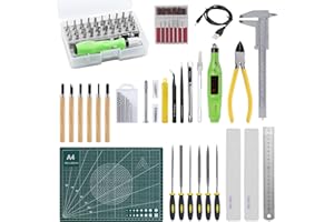 HSEAMALL 109 Pièces Outils de Modélisme Gundam Modèle Outils Kit Maquette Construction Modèle de Base Réparation et Fixation Hobby Building Craft Set