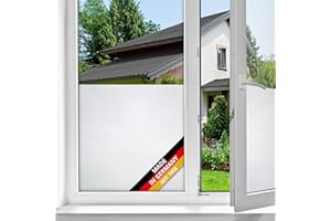 d-c-fix Fensterfolie Frost - 45 cm x 1,5 m – statische Sichtschutzfolie mit modernem Muster für Glasflächen – selbsthaftend, blickdicht, dekorativ