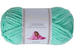 Utopia Crafts Cuddle Super Chunky Chenille-Garn zum Stricken und Häkeln, 100 g – 60 m, Minze, mint