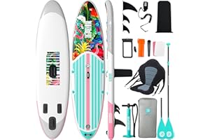 Niphean Stand up Paddling Board mit Sitz und Allem Zubehör, 320cm Paddleboard für Aller Fähigkeitsniveaus, SUP Board 200kg Tragkraft für 2 Personen, Standup Paddle Board for Adults