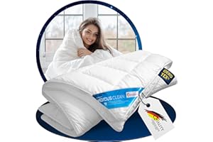 ‎SCHLAFMOND Schlafmond Medicus Clean Allergiker Winterdecke 135x200 cm - Winter Bettdecke 135x200 für weichen Schlafkomfort - Decke 135x200 - Made in Germany