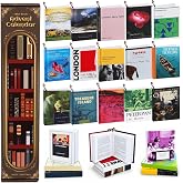 Advent Calendar with 24 Mini Classic Books Hardcover World Literature Desktop Christmas Tree Decoration for Lovers Reading