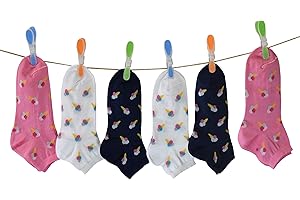 PETTI Artigiani Italiani - Calzini Bambina, 6 Paia di Calzini Corti Bambina, Calzini Bambino Corti Femminuccia, Calzini Bambina Cotone Filo di Scozia, 100% Made in Italy