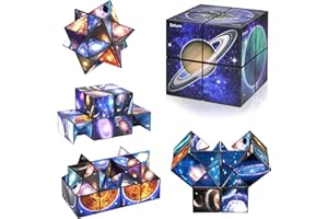 Euclidean Cube Sternenwürfel Zauberwürfel-Set, Verwandlungswürfel Magische Puzzle-Würfel für Kinder und Erwachsene (Galaxiewürfel)