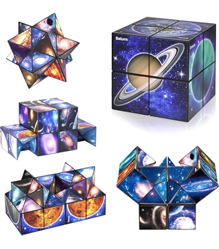 TRENDHAUS Mini Set De 9 Cubes Magiques – 3x3 Cm, Couleurs Néon Et Pailletées – Idéal Comme Petit Cadeau D’anniversaire