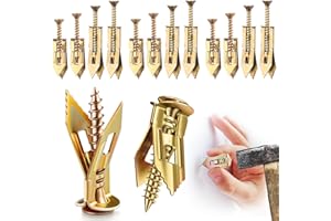 AIYJWXINP 160 Stück Gipskartondübel Dübel Mit Schrauben RigipsDübel Schrauben Set Trockenbau-Dübel Selbstbohrende Dübelset Hohlraumdübel Gipskartonplatten-Reparaturwerkzeugen zum Befestigen