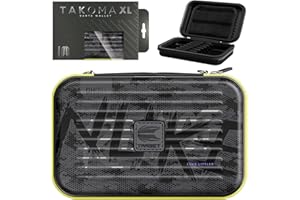 Target Darts Luke Littler Ghost Series XL Takoma Portefeuille – Étui pour Fléchettes, Noir/Blanc Étuis de Rangement, “The Nuke” Porte-Fléchettes à Fermeture Éclair, Contenir 6 Assemblées