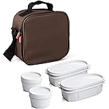 Tatay Urban Food Casual, Borsa Termica Porta Pranzo, 3L Capacità, con 4 Contenitori Alimentari, 2 x 0.5 L, 2 x 0.2 L, senza B