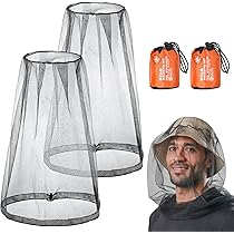 Anti-zanzara Cappello Della Protezione, Zanzariera Cappello, Cappello Di Testa A Rete Faciale,per Campeggio, Escursionismo, Pesca, Protezione Da Insetti E Zanzare