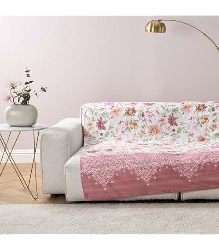 Telo Arredo Bassetti Granfoulard - Cotone Puro 180x270 Cm, Multiuso Per Divano, Letto E Tavolo - Foto 5