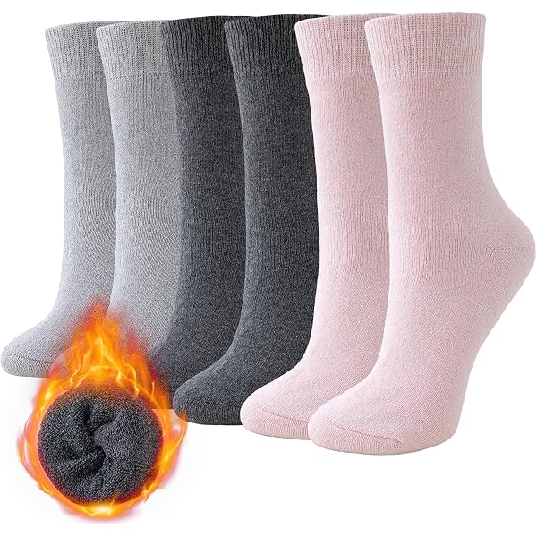 DIVABONNA 6 Paires Chaussettes Thermiques Hommes - Chaussettes Laine Thermique Hommes - Chaussettes d'hiver (40-46, noir