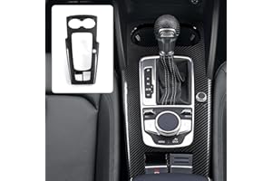 OYDDL Adesivo per leva del cambio in fibra di carbonio per auto, compatibile con Audi A3 8P (2013-2020) /S3 8P (2012-2020)/RS3 8P (2015-2020)