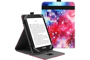 VOVIPO Uniwersalne 6-calowe etui ochronne na kindle Paperwhite 6-calowe, etui folio stojak do czytników e-booków Kindle/Kobo/Tolino/Pocketbook/Sony 6-calowy eReader, z wieloma kątami widzenia - Galaxy