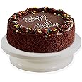 Inditradition Cake Decorating Revolving Turntable || 28 CM, White, BPA Free Plastic, 360 Degree Rotating