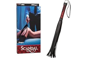 CalExotics Látigo, Color Negro/Rojo - 1 Látigo