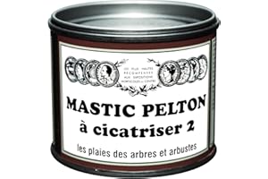 PELTON FERTILIGENE CICA30 - Mastic à Cicatriser les plaies des Arbres et Arbustes fruitiers ou d'ornement 400g - Guérit et protège les blessures des écorces - Fabriqué en France