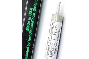 TechDiamondTools Diamant-Polierpaste 3.000 Körnung Masche 3-6 Mikron für feines Polieren 5 Gramm mit hoher (H) 50% Konzentration von Damond-Pulver