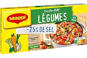 Maggi Bouillon Kub Légumes Sel Réduit (12 Cubes) 120g